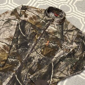 SHE Outdoor Camo Fleece Jacket Women’s Medium Full Zip Lined Weather Resistant